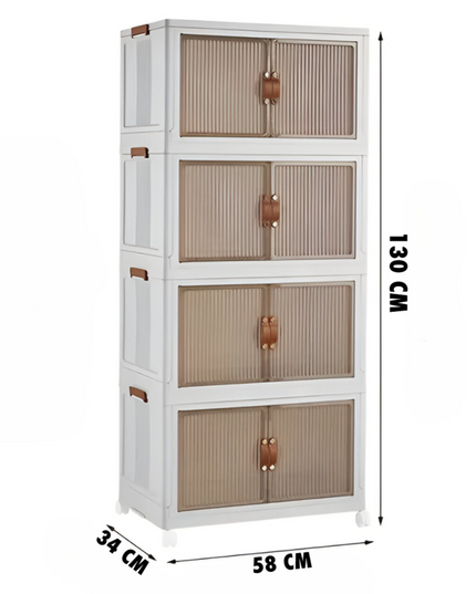 4 Layer Foldable Storage Cabinet
