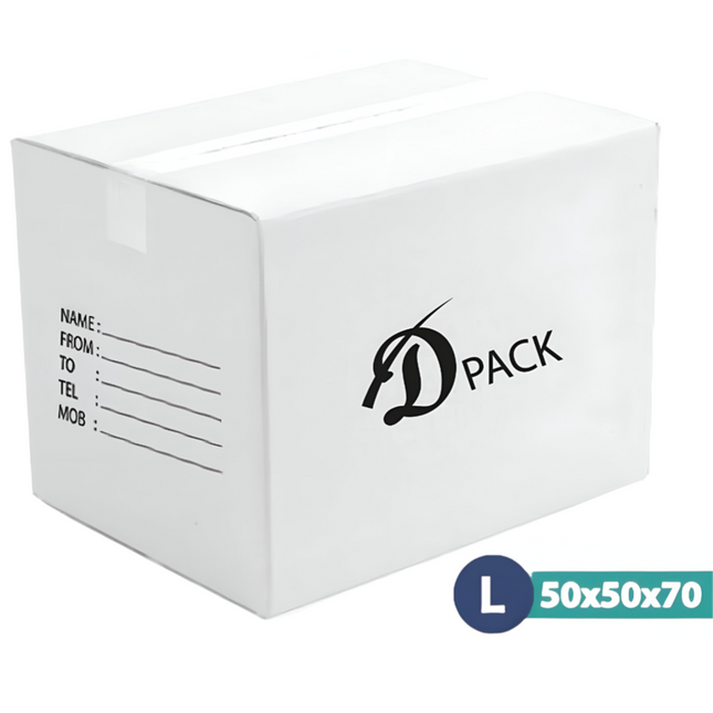 كرتون شحن كرتون تعبئة أبيض كبير