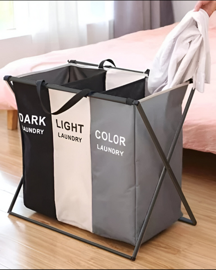 Laundry Basket 3 Sections