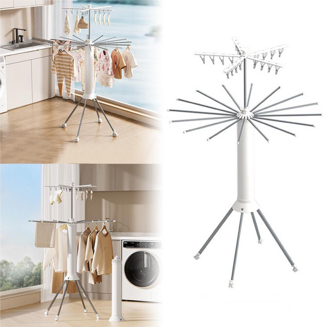 رف تجفيف الملابس القابل للطي من الأخطبوط