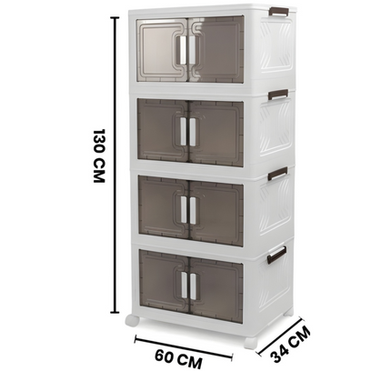 4 Layer Foldable Storage Cabinet