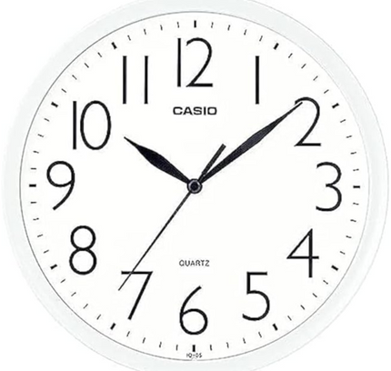 Casio Wall Clock Analog Iq-05-7Df White
