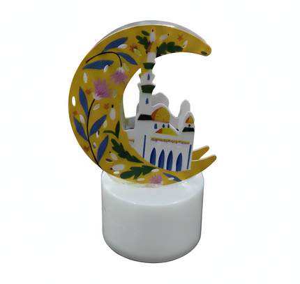 Ramadan Led Candle Light 12.8G - Golden