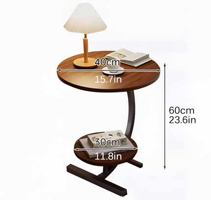 2 Tier Coffee Table Round Shape