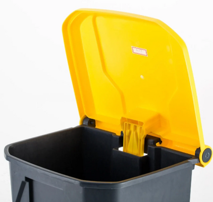 Garbage Bin Trash Can With Lid & Foot Pedal 50L