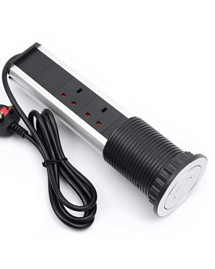 Pop up Extension cord 3 socket with 2usb port