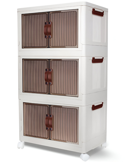 خزانة تخزين قابلة للطي بثلاث طبقات