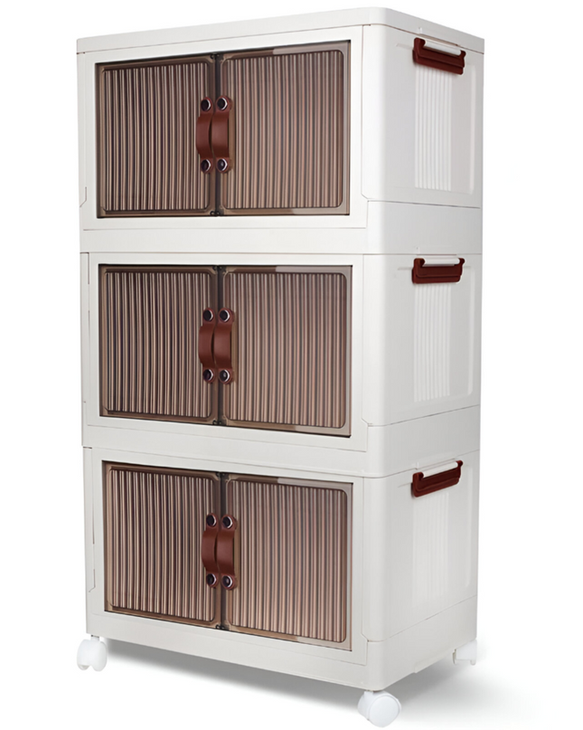 Foldable Storage Cabinet 3 Layer