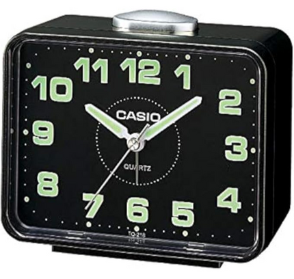 Casio Analog Table Clock Tq-218-1Df Black