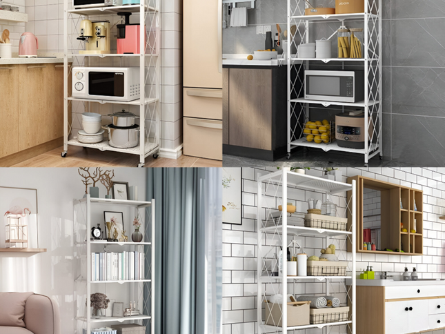 Foldable Kitchen Storage Rack 5 Layer