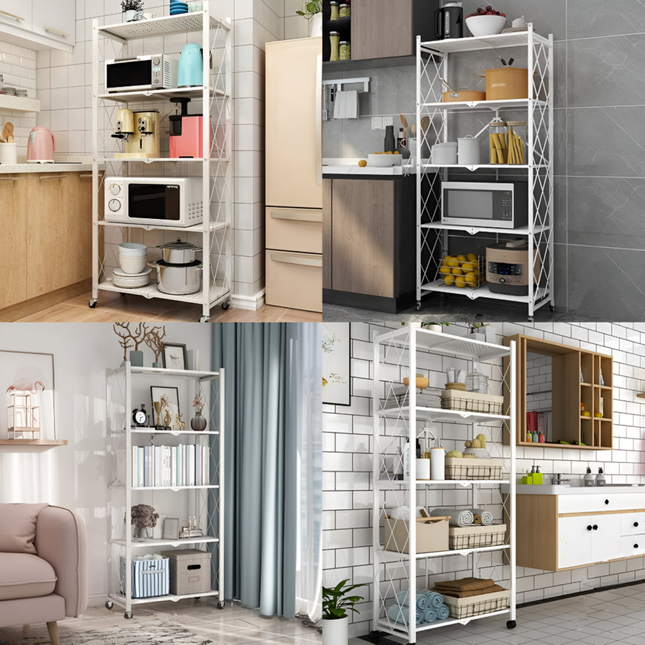 Foldable Kitchen Storage Rack 5 Layer
