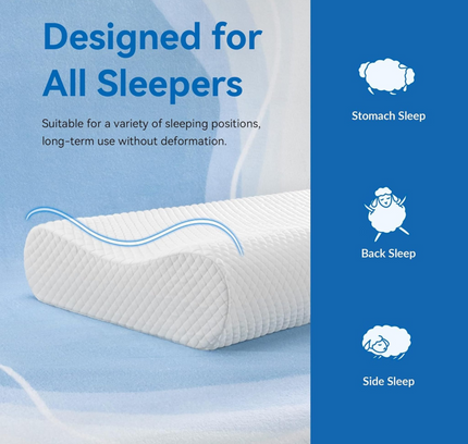 Memory Foam Sleeping Neck Pillow
