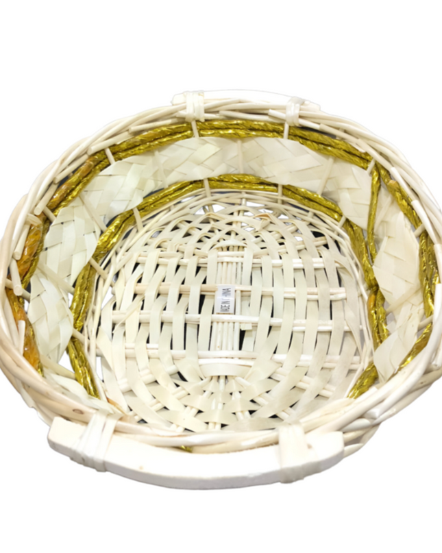 Gift Bamboo Hamper Basket Oval-shape