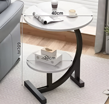 2 Tier Coffee Table Round Shape