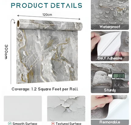 Roll Material Ceramic Tile Wall Sticker