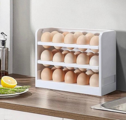 صندوق تخزين البيض 3 طبقات