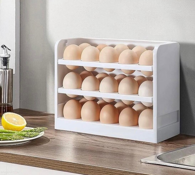 صندوق تخزين البيض 3 طبقات