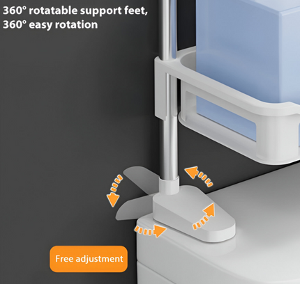 رف المرحاض ذو طبقتين