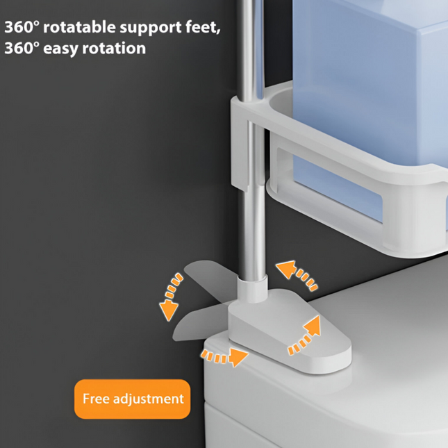 رف المرحاض ذو طبقتين