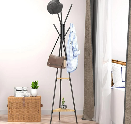 Portable Coat Rack With Stands