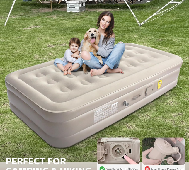 Portable Inflatable Bed Single With Inflating Pump