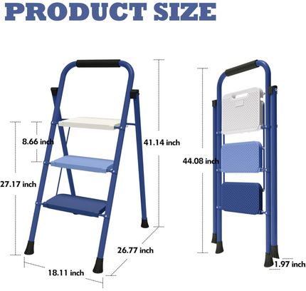 3 Step Ladder Folding With Handgrip