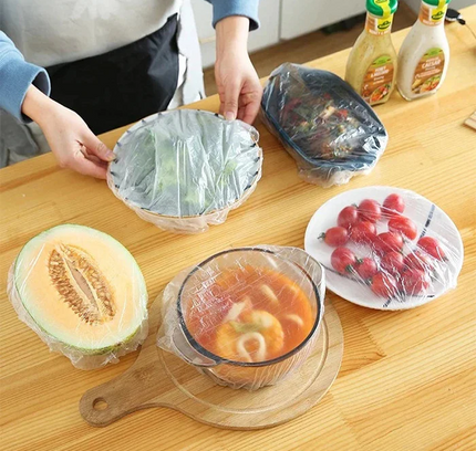 Plastic Food Wrap Covers Disposable 500 pcs