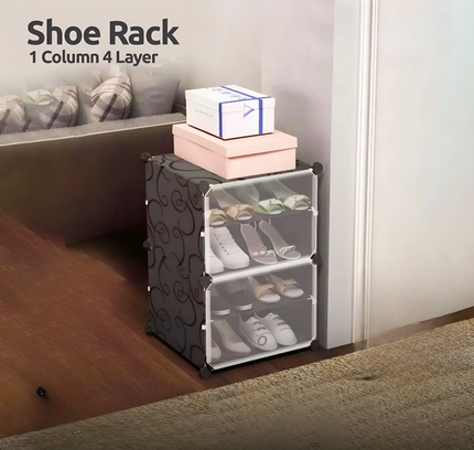 رف أحذية 1 عمود 4 طبقات 2 باب