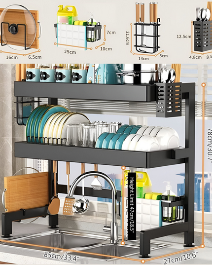 Kitchen Sink Rack Double