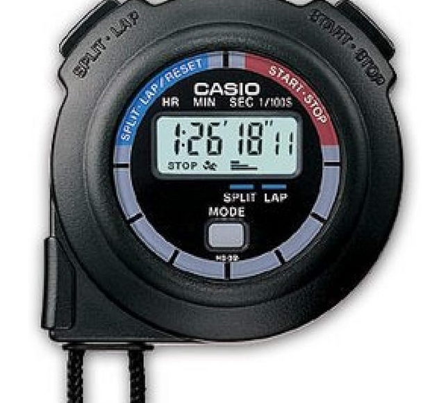 Casio Digital Dial Synthetic Band Stop Watch Hs-3