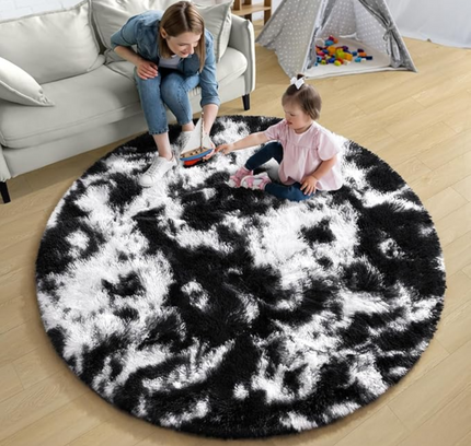 Fluffy Round Rug Floor Carpet
