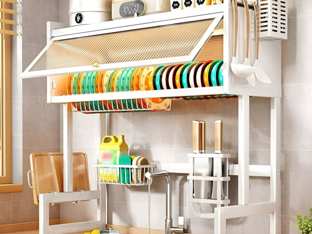 Kitchen Sink Rack With Door
