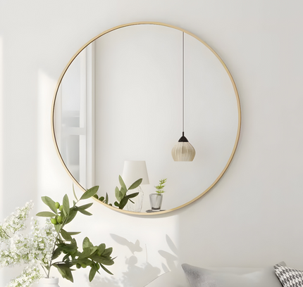 Wall Hanging Mirror Round Shape