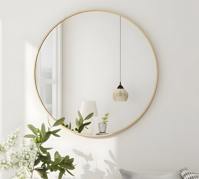 Wall Hanging Mirror Round Shape