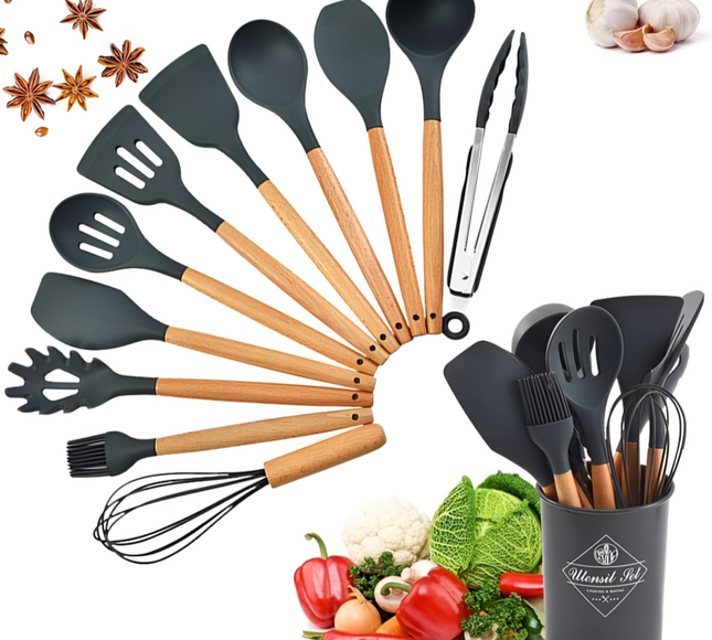 مجموعة أدوات الطبخ للمطبخ 12 قطعة