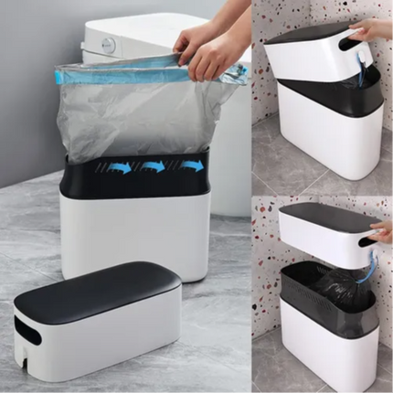 سلة المهملات الضيقة سعة 8 لتر