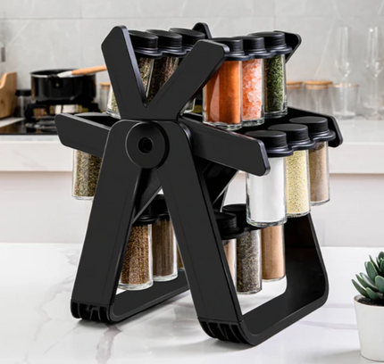 18 Jars Rotating Spice Rack