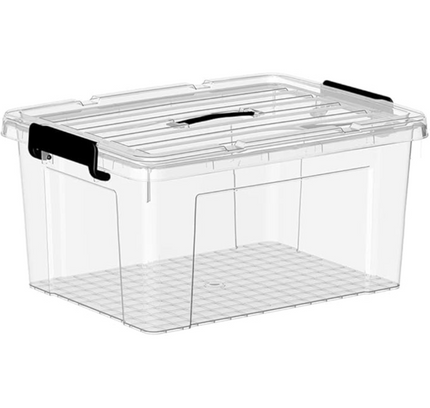 صندوق تخزين بلاستيكي شفاف