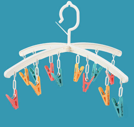 Revolving Clothes Hanger with 12 Clips