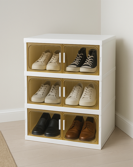 Telescopic Shoe Rack 2 Column 3 Layer