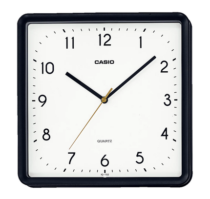 Casio Square Shape Wall Clock Black Iq152-1DF