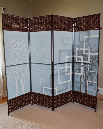 Graphics Designed Foldable Room Partition