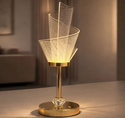 Acrylic Led Night Light Table Lamp