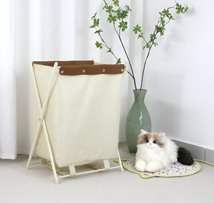 Foldable Laundry Basket White
