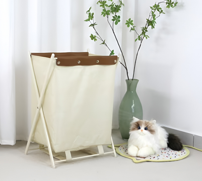 Foldable Laundry Basket White