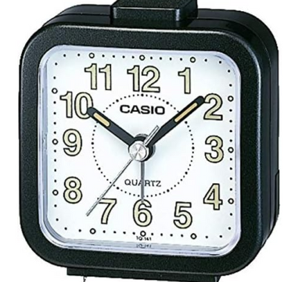 Casio Analog Table Clock, Black - Tq-141-1Df