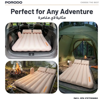 Porordo Inflatable Car Air Bed Mattress