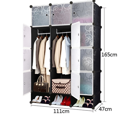 Wardrobe 12 Cube With Shoe Rack