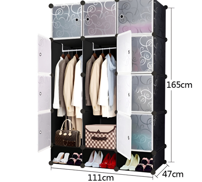 Wardrobe 12 Cube With Shoe Rack