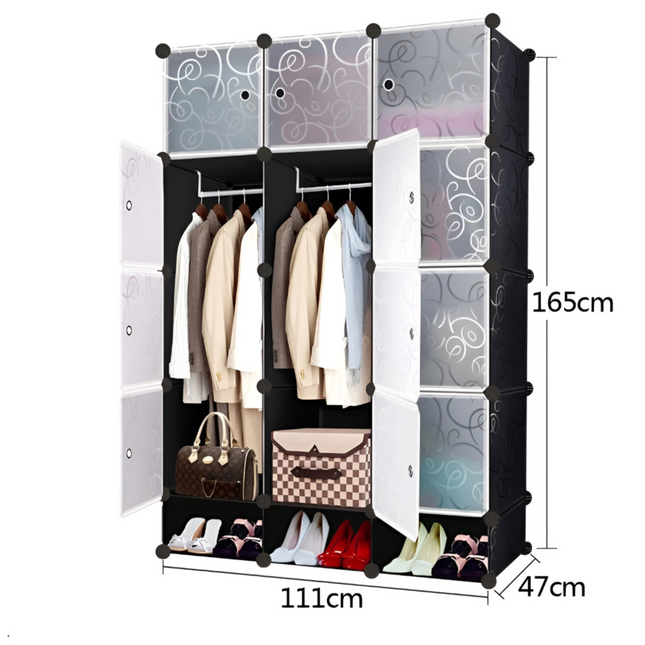 Wardrobe 12 Cube With Shoe Rack